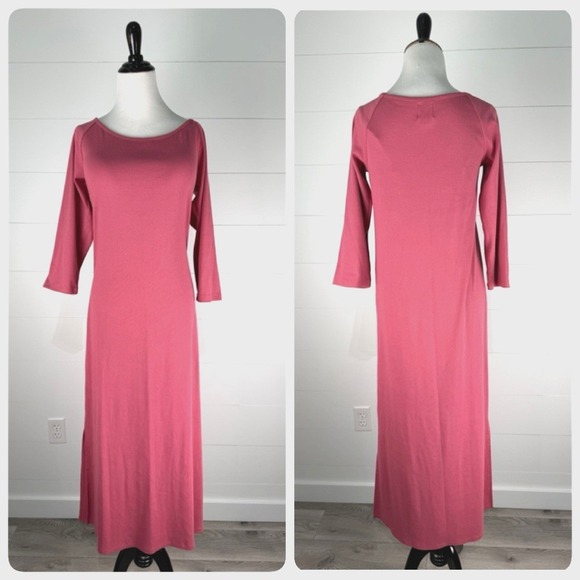 The Nines by HATCH Dresses & Skirts - Nines by Hatch Maternity Ribbed Bodycon Midi T Shirt Dress L Pink Stretch Pencil